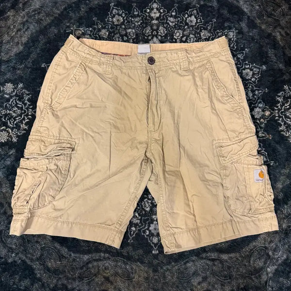 [BUNJANG] Carhartt Beige Cargo Shorts / 칼하트 카고 반바지 베이지