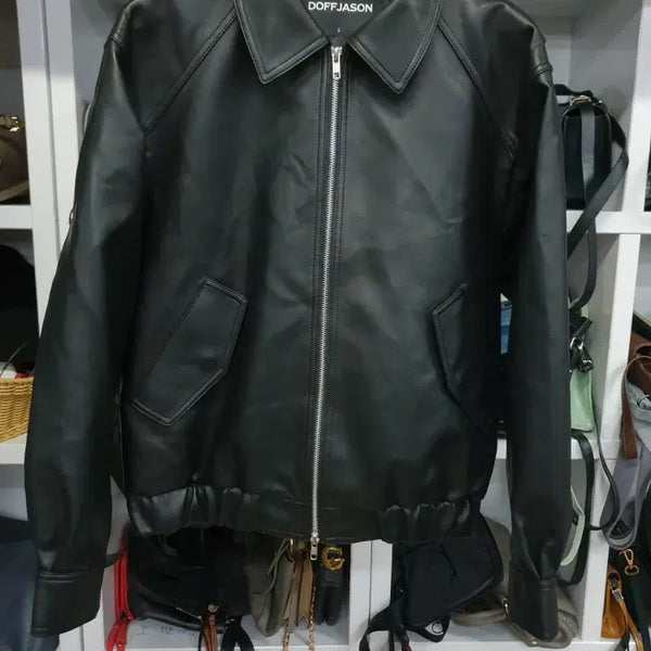 [BUNJANG] Dope Jasons Faux Leather Jacket L / 도프제이슨 인조가죽 자켓 L