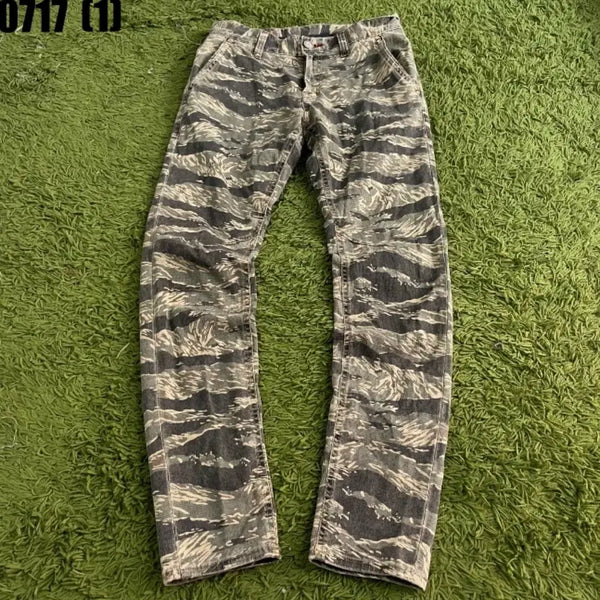 [BUNJANG] BUCKAROO Camouflage Pattern Denim Pants / 버카루 카모플라쥬 패턴 데님 팬츠