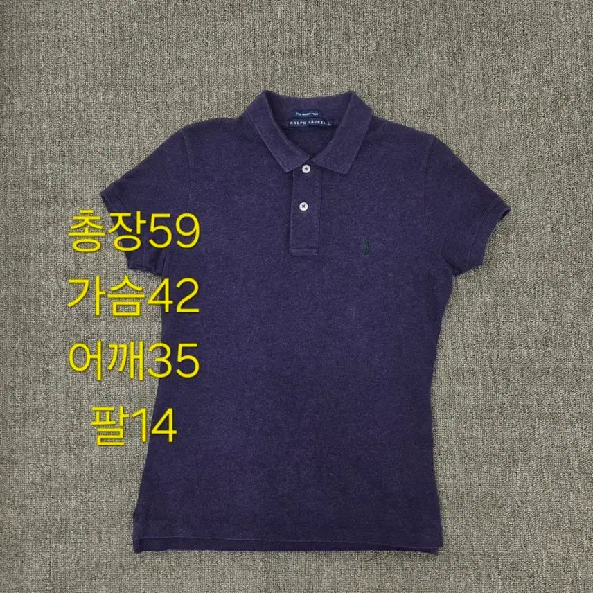 [BUNJANG] Polo Ralph Lauren Purple Short Sleeve Polo Shirt Size L / L 일본판 폴로 랄프로렌 반팔 카라티 Pk 퍼플