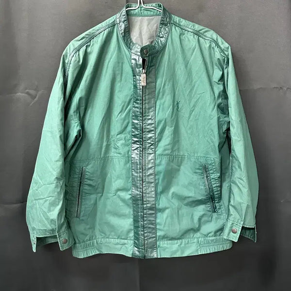 [BUNJANG] Saint Laurent Green Windbreaker Jacket / 입생로랑 그린 바람막이 자켓