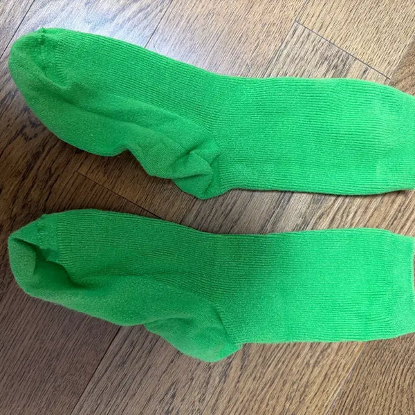 [BUNJANG] Mint Green Crew Socks (2 Pairs) / 초록색 양말