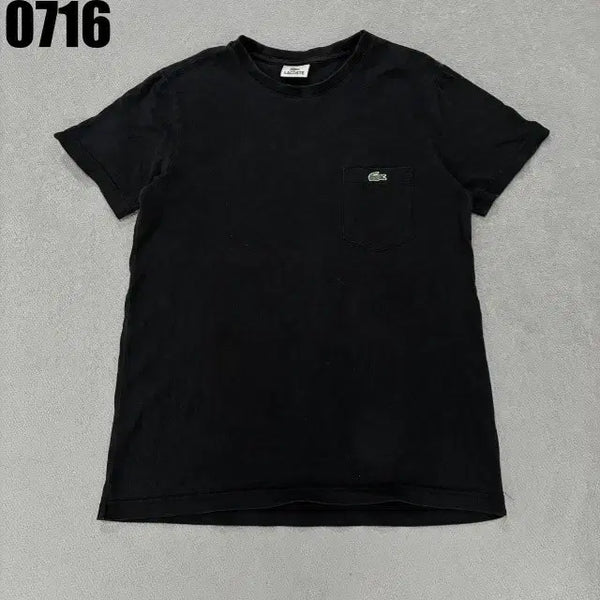 [BUNJANG] Lacoste Pocket T-Shirt Black Size 3 / 라코스테 포켓 반팔티 블랙 3