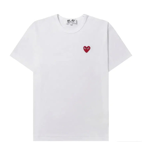 [BUNJANG] Comme des Garçons Red Heart T-Shirt White / 꼼데가르송 레드하트 흰색 반팔티 팔아요