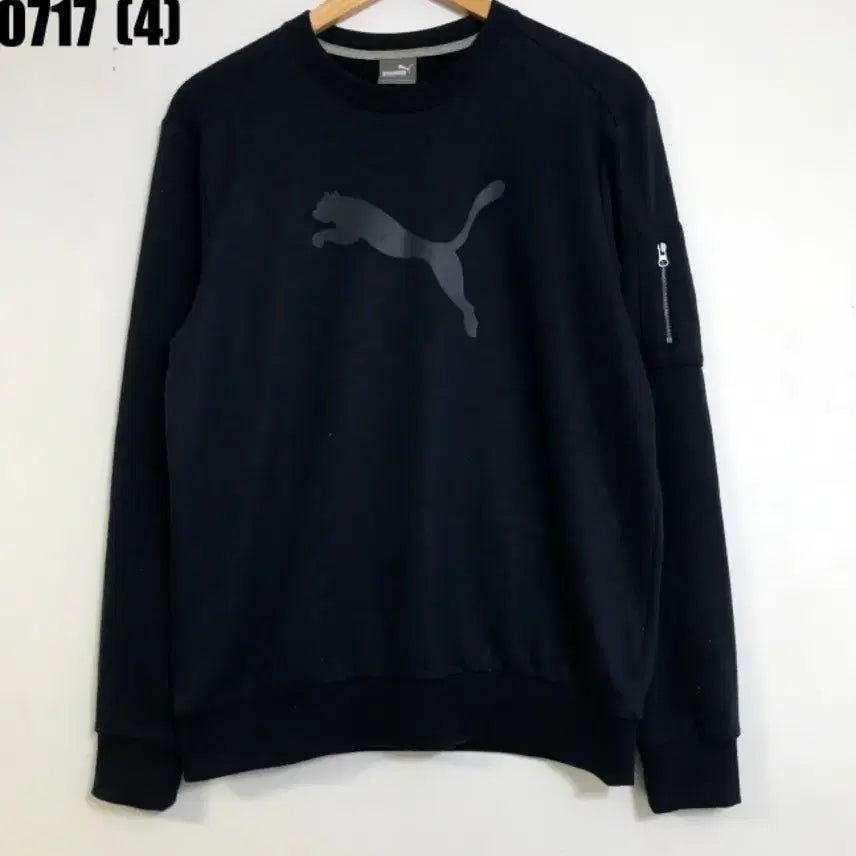 [BUNJANG] Puma Logo Sweatshirt Black / 푸마 로고 맨투맨 블랙