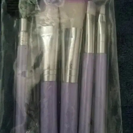 [BUNJANG] Purple Makeup Brush Set (5 pcs, Unused) / 보라색 메이크업 브러쉬 5종 세트(미사용)
