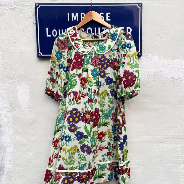 [BUNJANG] See by Chloé Floral Silk Blend Dress Size 42 / 씨 바이 클로에 플로랄 실크 블렌드 원피스 / (사이즈 42)