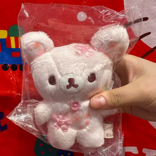 [BUNJANG] San-X Korilakkuma Cherry Blossom Series Doll Keychain / 산엑스 코리락쿠마 벚꽃 시리즈 인형 키링 사쿠라 핑크