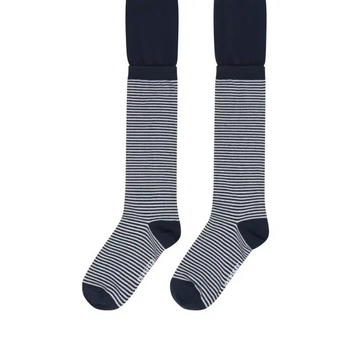 [BUNJANG] KOSEIO Double Layer Striped Socks Navy / 코이세이오 더블 레이어 스트라이프 삭스 네이비