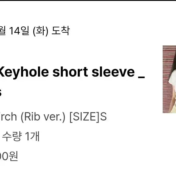 [BUNJANG] Boodimoodra Keyhole Short Sleeve T-shirt Birch S / 부디무드라)키홀반팔티