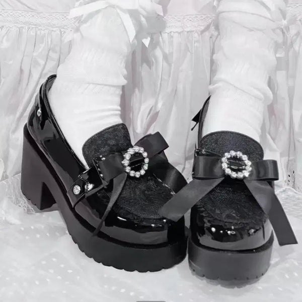 [BUNJANG] Chun-go "Jeon-haksaeng" Jirai-kei Platform Chun-Gup Shoes / 중브 전학생  지뢰계 통굽
