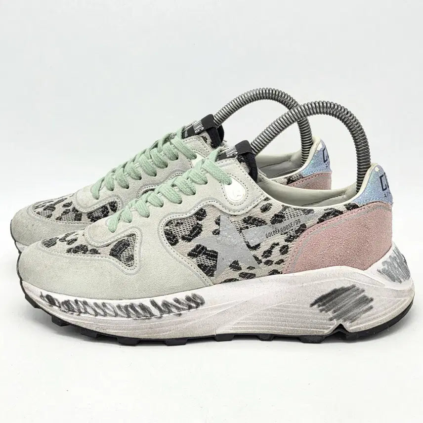 [BUNJANG] Golden Goose Women's Running Leopard Sneakers / 골든구스 우먼스 런닝 레오파드 (37)