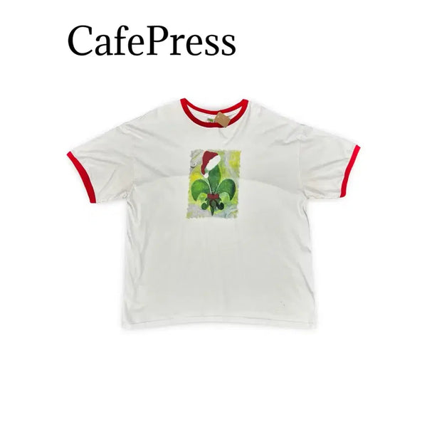 [BUNJANG] Cafe Press Ringer T-Shirt / (105)Cafe Press 링거 반팔