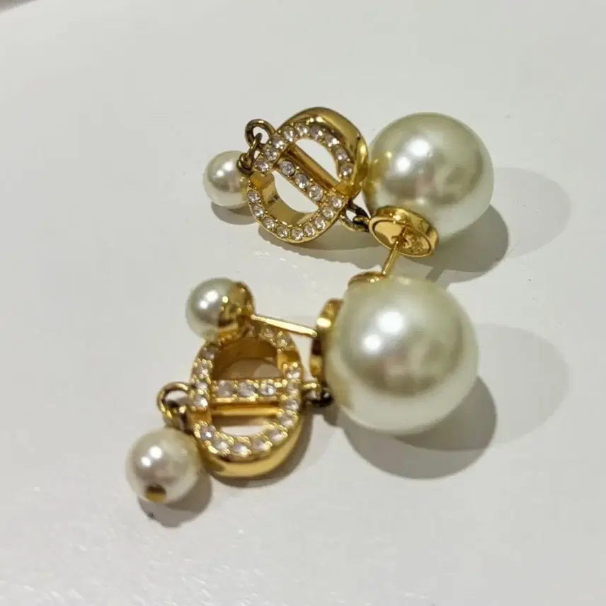 [BUNJANG] Dior Tribales Pearl Earrings Gold / 디올 펄 귀걸이