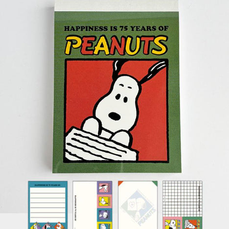 [BUNJANG] Snoopy 4 Designs Mini Memo Pad / 스누피 4무늬 미니 메모지 (스크레치 할인 상품)