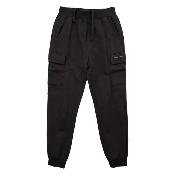 [BUNJANG] Jeep Black Logo Cargo Jogger Pants (Size S) / 지프 블랙 로고 카고 조거팬츠 S