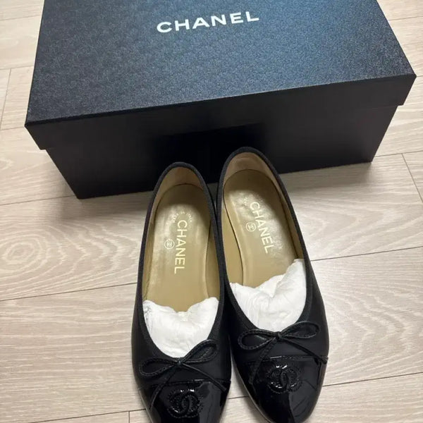 [BUNJANG] Chanel Ballerina Flats Black Size 38 / 샤넬 발레리나 플랫슈즈 블랙 38