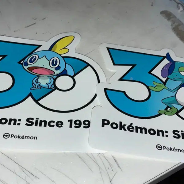 [BUNJANG] Pokemon 30th Anniversary Stickers Bundle: Quaxly, Grookey / 포켓몬스터 30주년 스티커 울머기 , 누겔레온 일괄