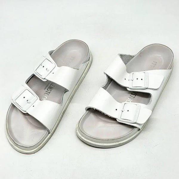 [BUNJANG] Birkenstock 1774 Arizona Women's White Leather Sandals (Size 37/240) / 버켄스탁 1774 우먼스 아리조나 화이트 (240)