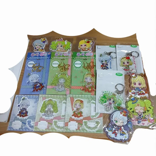 [BUNJANG] PriPara Tricolore Rubber Strap & Acrylic Keychain Bundle / 7/17일까지판매)프리파라러버스트랩캬라핀지역아크릴키링히비키후와리파루루그레이하이디트리콜로르