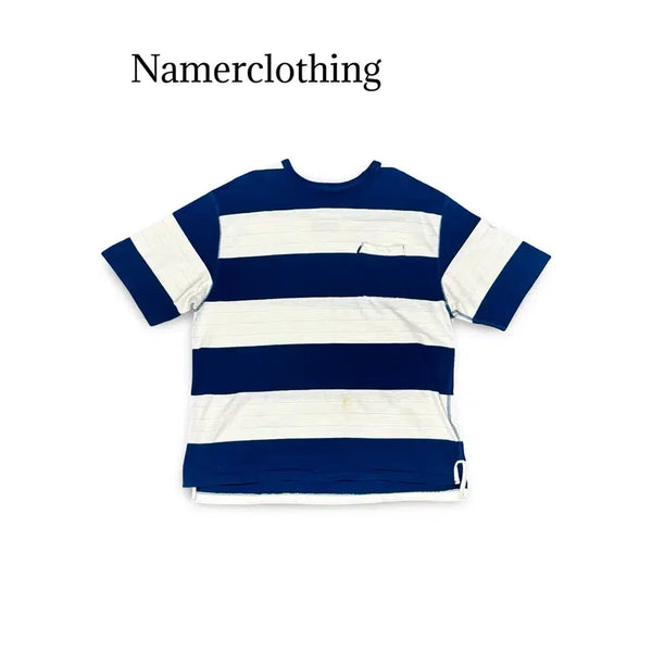 [BUNJANG] Namerclothing Striped Short Sleeve T-Shirt / (100)Namerclothing 단가라 반팔