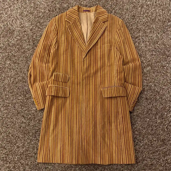 [BUNJANG] Paul Smith Multicolor Cotton Stripe Pattern Coat / L 폴스미스 멀티컬러 코튼 스트라이프 패턴 코트