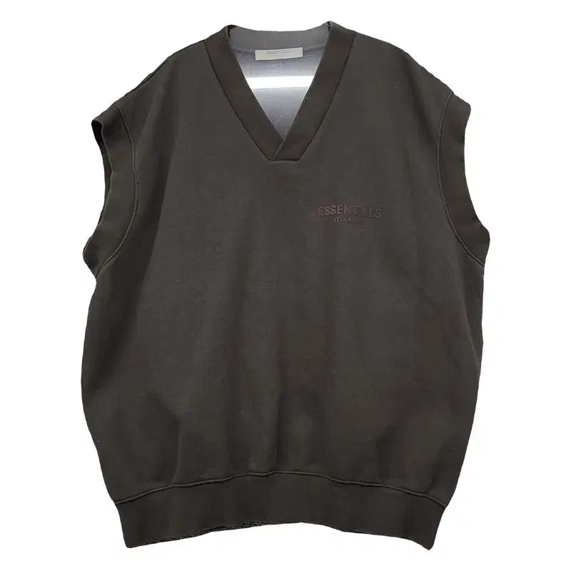 [BUNJANG] Fear of God Gray Oversized Knit Vest L / Fear of God 그레이 오버 사이즈 니트 조끼 L