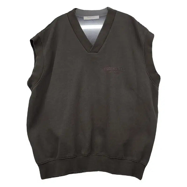 [BUNJANG] Fear of God Gray Oversized Knit Vest L / Fear of God 그레이 오버 사이즈 니트 조끼 L