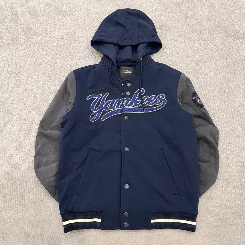 [BUNJANG] MLB Baseball Hooded Jacket / 100 MLB 후드 야구 점퍼