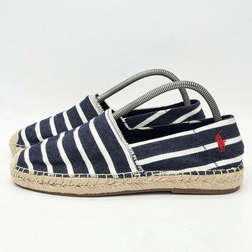 [BUNJANG] Polo Ralph Lauren Sevio Espadrille Navy Stripe / 폴로 랄프로렌 세비오 에스파듀 네이비 스트라이프 (US 8.5)