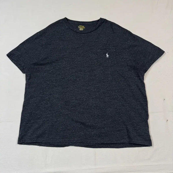 [BUNJANG] Polo Ralph Lauren One Pocket Short Sleeve Polo T-Shirt Charcoal Grey XL / XL) 폴로 랄프로렌 원포켓 반팔 카라티 차콜 그레이 T32