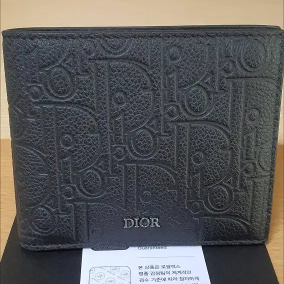[BUNJANG] Dior Gravitate Bifold Wallet Black Leather / (미사용)디올 그래비티 반지갑/지갑 새상품급 정품(감정서O)