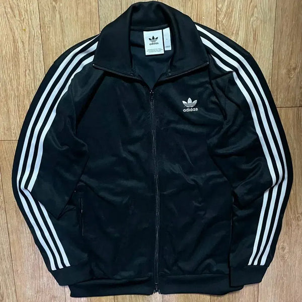 [BUNJANG] Adidas Beckenbauer Black Track Top Jersey L / 아디다스 베켄바우어 블랙 트랙탑 져지 L 트레이닝 집업