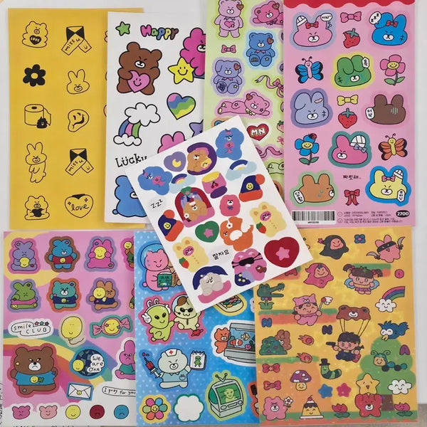 [BUNJANG] Monan Bear Sticker + Snippy Snippy Pet Snippy Ina Ho / 모난베어 스티커 + 스닙스닙페티스닙 이나후