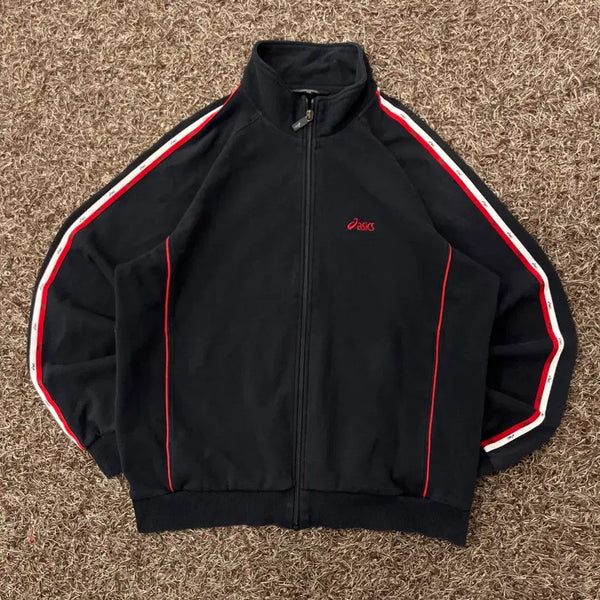 [BUNJANG] Asics Cotton Jersey Track Jacket / 100 아식스 코튼 져지 트랙 자켓