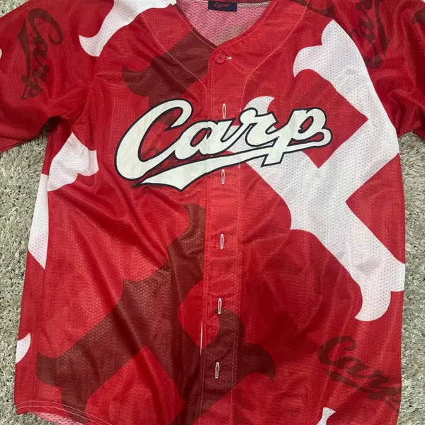 [BUNJANG] Hiroshima Carp Japanese Baseball Team Camouflage Pattern Jersey Size 105 / 일본 프로야구 히로시마 유니폼 사이즈 105