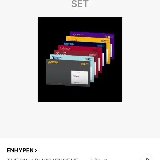 [BUNJANG] ENHYPEN The Sin: Bi-Phased Blue (Engine Ver.) Set / 엔하이픈 the sin bliss 엔진반 1세트 (7장)