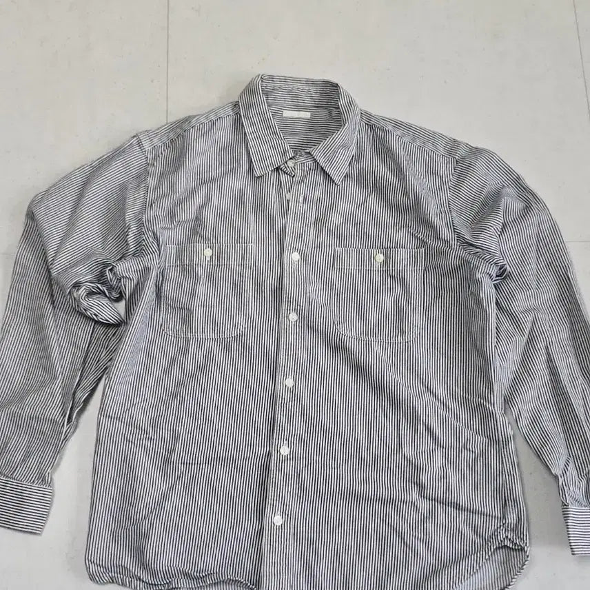 [BUNJANG] Muji Striped Shirt Large / 무인양품 셔츠 l