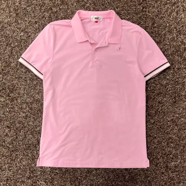[BUNJANG] WAAC Pink Baekgoro Polo T-Shirt / 1 WAAC 핑크 백로로 카라 티셔츠