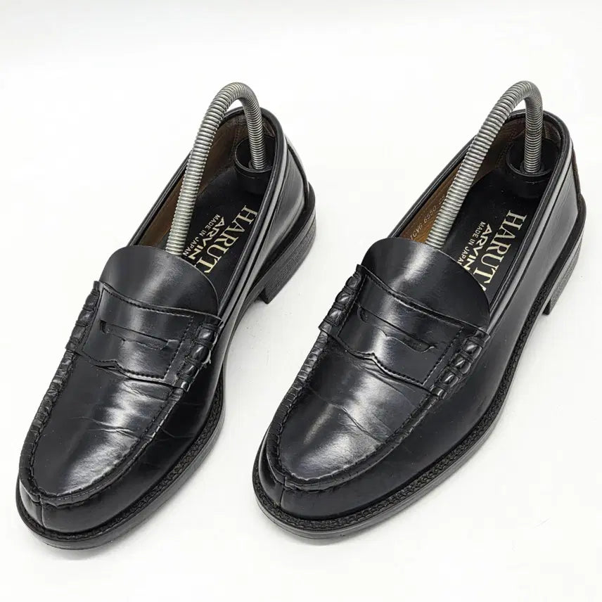 [BUNJANG] Haruta 6550 PU Penny Loafers Black (250) / 하루타 6550 PU 페니로퍼 블랙 (250)