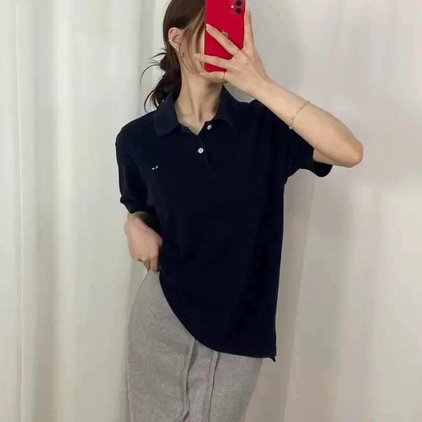 [BUNJANG] Comme des Garçons Black Mini Wappen PK T-Shirt / 꼼데가르송 블랙 미니와펜 pk