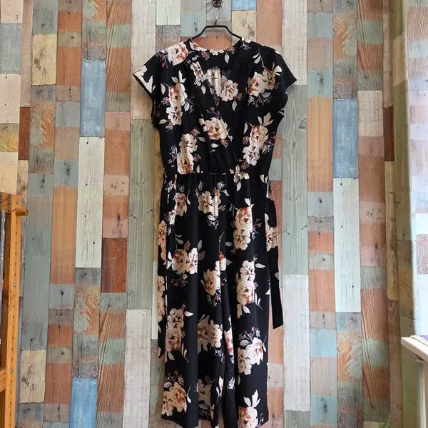 [BUNJANG] Floral Jumpsuit / 플라워 점프수트