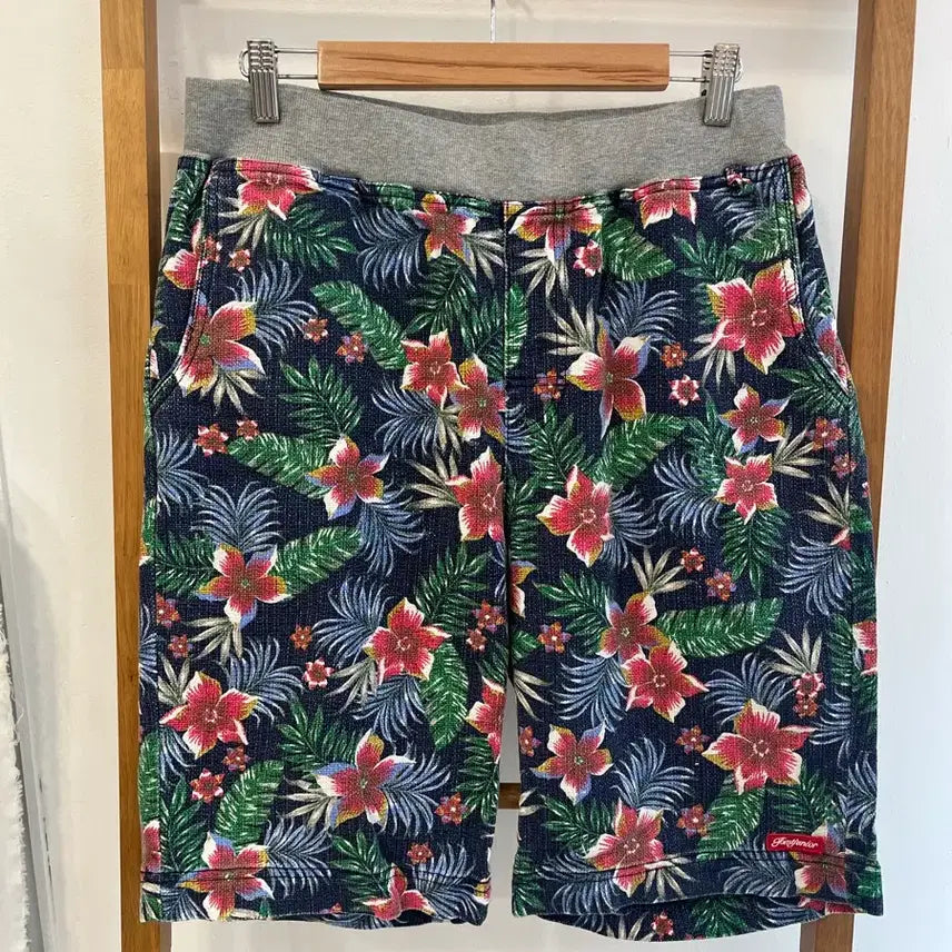 [BUNJANG] TOMTJUNIOR Tropical Flower Banding Half Pants XL / 톰트주니어 트로피컬 플라워 밴딩 하프 팬츠 (XL)