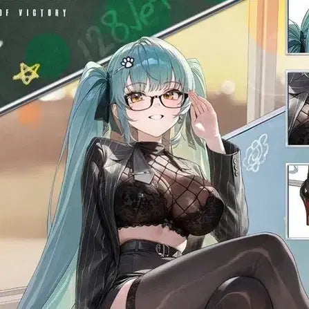 [BUNJANG] Nikke Privaty Sharp Lesson Cosplay Full Set (M) / 니케 프리바티 샤프레슨 코스프레 풀셋 교판