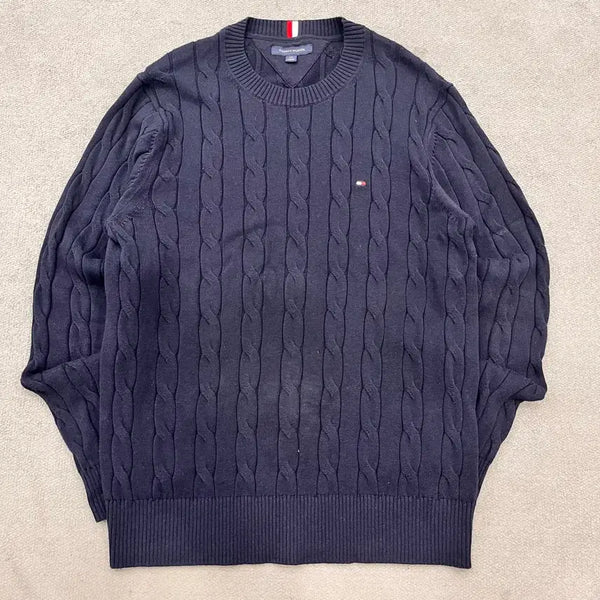 [BUNJANG] Tommy Hilfiger Cable Knit Sweater / L 타미힐피거 케이블 니트