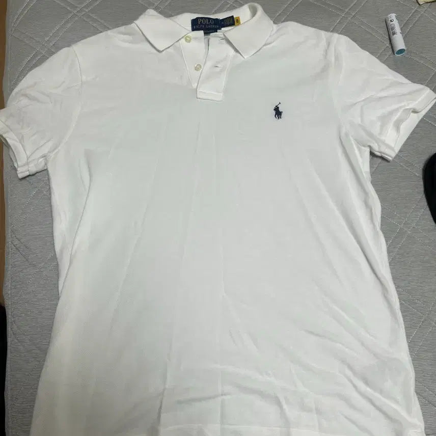 [BUNJANG] Polo Ralph Lauren Basic Short Sleeve Polo Shirt White / 폴로 랄프로렌 기본 반팔 카라티 화이트