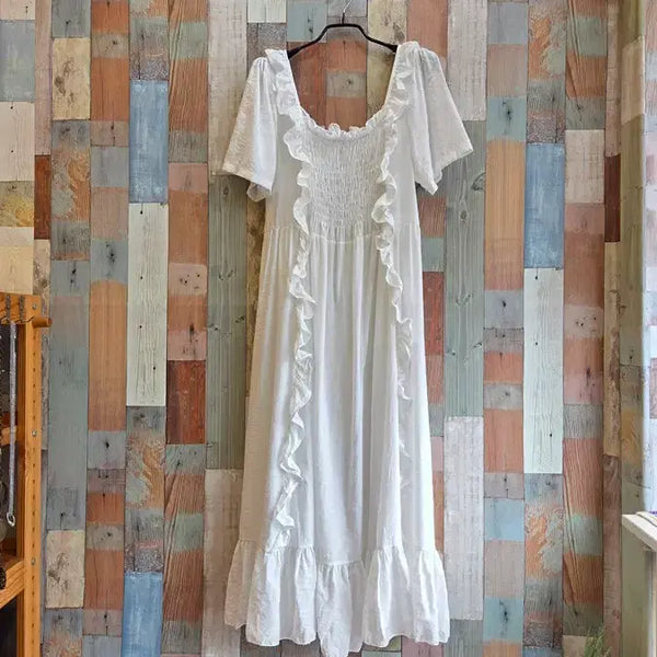 [BUNJANG] Smocked Banding Frill Dress / 스모크밴딩 프릴원피스