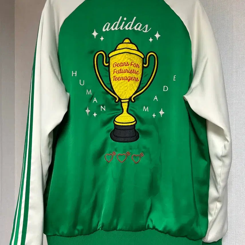 [BUNJANG] Adidas x Human Made Reversible Track Jacket / 아디다스 휴먼메이드 져지 트랙탑 L