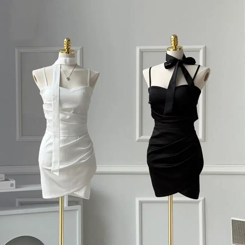 [BUNJANG] J'liz Heart Shirring Satin Camisole + Shirring Wrap Mini Skirt Set - White / 새상품) 제이리즈 하트 셔링 새틴 나시+셔링 랩 미니 스커트 세트-화이트 수입의류
