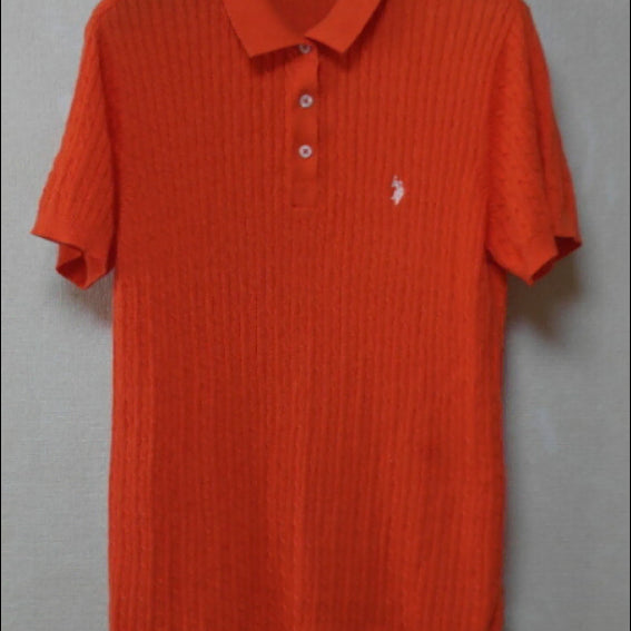 [BUNJANG] US Polo Women's Knit Polo Shirt / US POLO 여성 니트 카라티